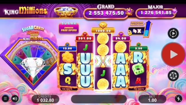 Sugar Craze Rising Rewards King Millions Slot Sugar Craze Rising Rewards King Millions Slot