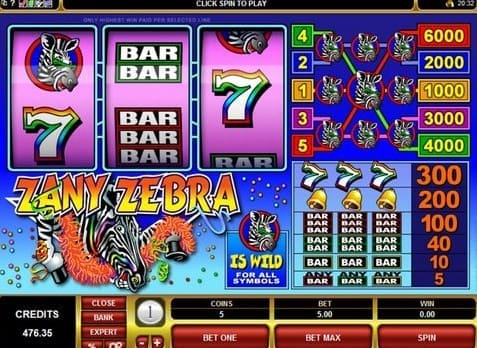 Zany Zebra Slot2